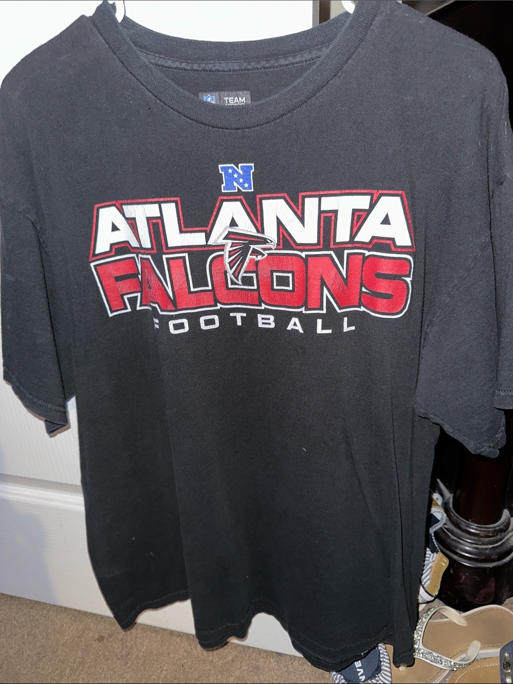 NFL Atlanta Falcons Black Red Graphic Tee